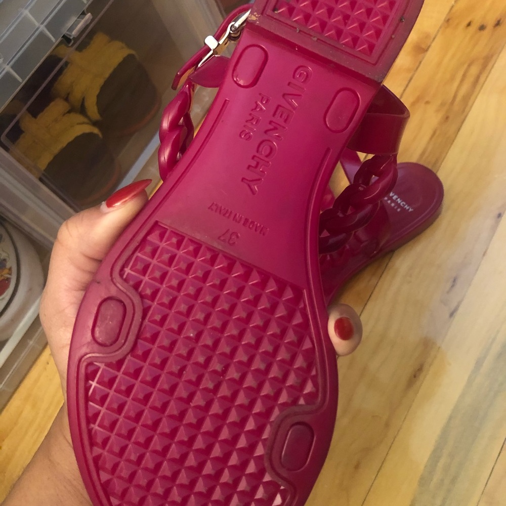 Givenchy jelly flats with dust bag